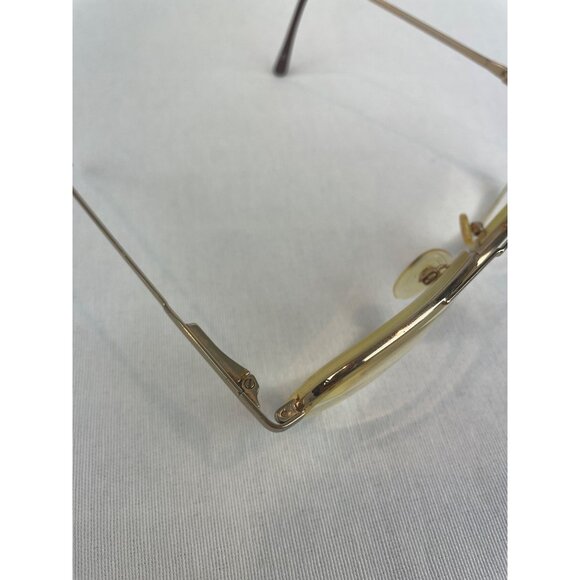 Kenmark Comfort Flex CHARLIE Eyeglass Frames Gold Wire Rim - Picture 7 of 10